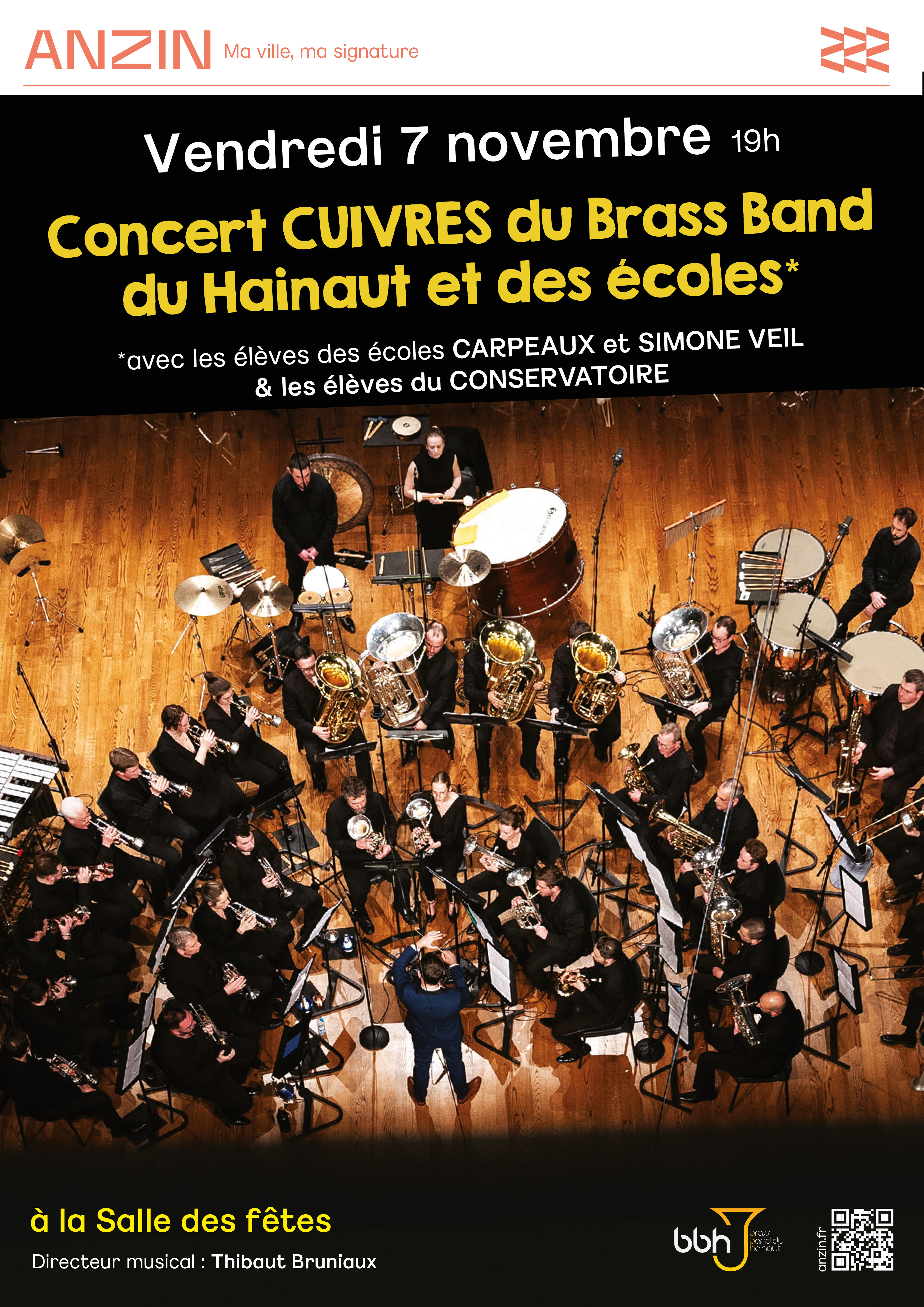 CONCERT - Brass Band du Hainaut et les écoles d'Anzin